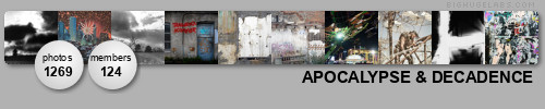 APOCALYPSE & DECADENCE. Get yours at bighugelabs.com/flickr