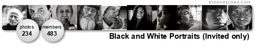 Black and White Portraits (Invited only). Get yours at bighugelabs.com/flickr Black and White Portraits (Invited only). Get yours at bighugelabs.com/flickr