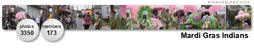 Mardi Gras Indians. Get yours at bighugelabs.com/flickr