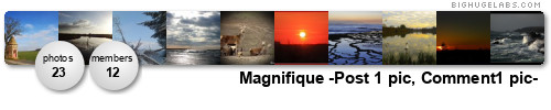 Magnifique. Get yours at bighugelabs.com/flickr
