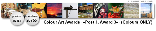 Colour Art Awards ~*Invited Images Only-=Post 1, Award 3=-. Get yours at bighugelabs.com/flickr