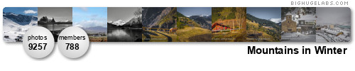 Mountains in Winter. Get yours at bighugelabs.com/flickr