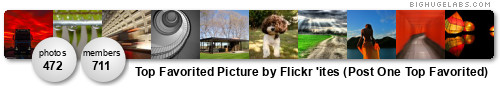 Top Favorited Picture by Flickr 'ites (Post One Top Favorited). Get yours at bighugelabs.com/flickr