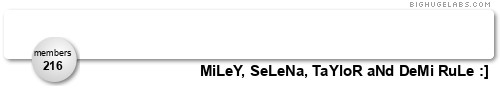 MiLeY, TaYloR, DeMi aNd SeLeNa RuLe :). Get yours at bighugelabs.com/flickr
