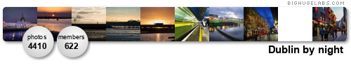 Dublin by night. Get yours at bighugelabs.com/flickr