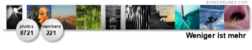 Weniger ist mehr. Get yours at bighugelabs.com/flickr