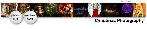 Christmas Photography. Get yours at bighugelabs.com/flickr