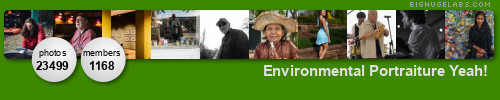 Environmental Portraiture Yeah!. Get yours at bighugelabs.com/flickr