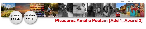 Prazeres [Pleasures] Amélie Poulain [Add 1, Award 2]. Get yours at bighugelabs.com/flickr