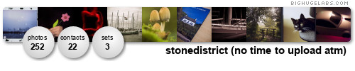 stonedistrict. Get yours at bighugelabs.com/flickr