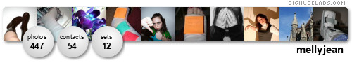 mellyjean. Get yours at bighugelabs.com/flickr