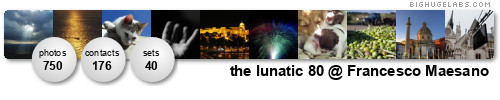 the lunatic 80 @ Francesco Maesano. Get yours at bighugelabs.com/flickr