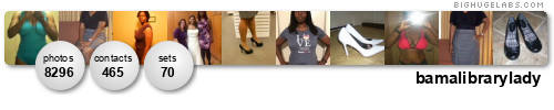 bamalibrarylady. Get yours at bighugelabs.com/flickr