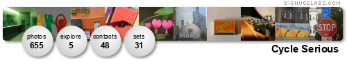 Cycle Serious. Get yours at bighugelabs.com/flickr