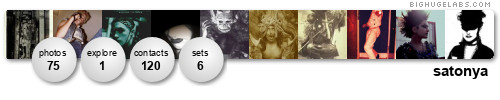 satonya. Get yours at bighugelabs.com/flickr