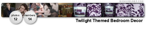 Twilight Themed Bedroom Decor. Get yours at bighugelabs.com