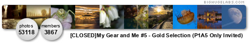 My Gear and Me #5 - Gold Selection (P1A5 Only Invited Photos!). Get yours at bighugelabs.com