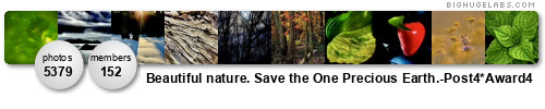 Beautiful nature. Save the One Precious Earth.-Post4*Award4. Get yours at bighugelabs.com