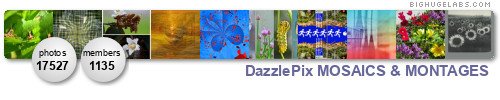 DazzlePix MOSAICS & MONTAGES (Photos & iPhoneography). Get yours at bighugelabs.com