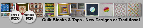 Quilt Blocks & Tops - New Designs or Traditional. Get yours at bighugelabs.com