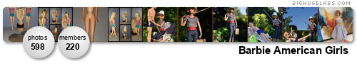 Barbie: Bendable-Leg American Girls & their 1600 Fashions. Get yours at bighugelabs.com