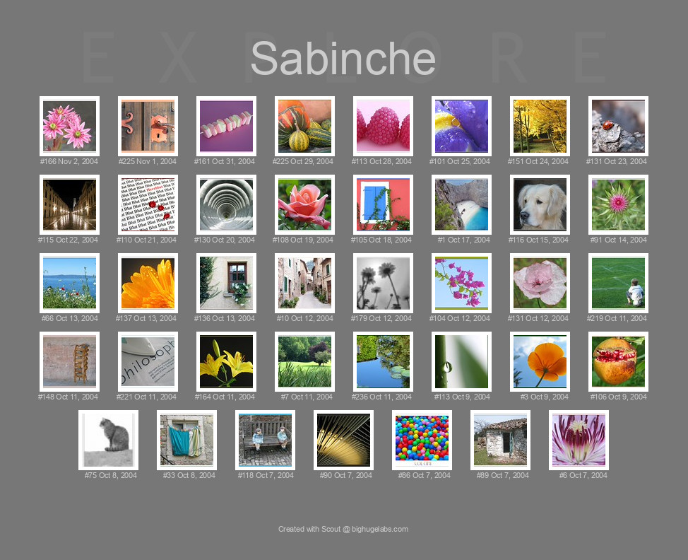 Find your photos in Flickr's Explore pages. Make a unique poster to show the world your achievement.