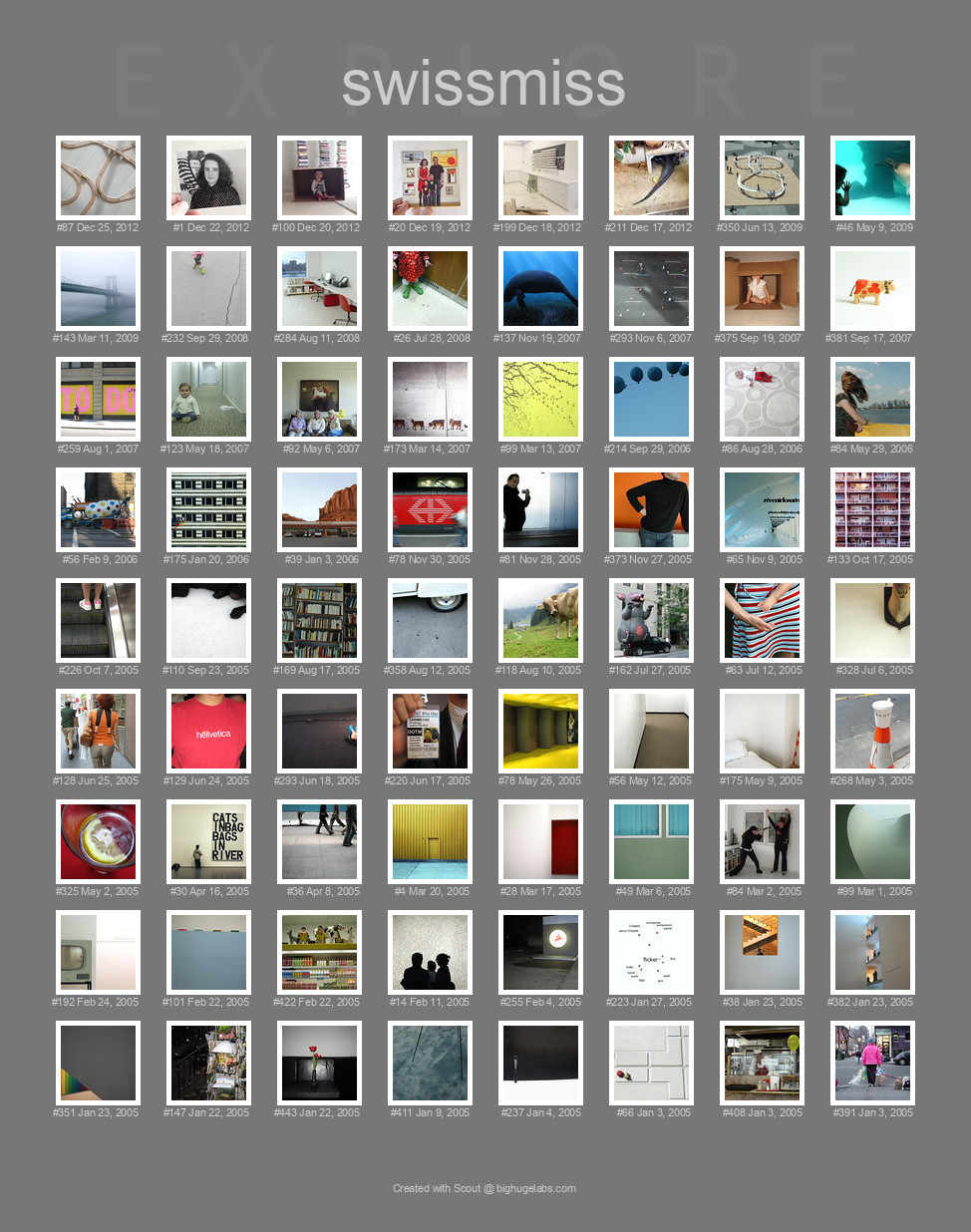 Find your photos in Flickr's Explore pages. Make a unique poster to show the world your achievement.