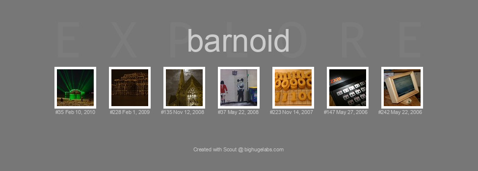 Find your photos in Flickr's Explore pages. Make a unique poster to show the world your achievement.