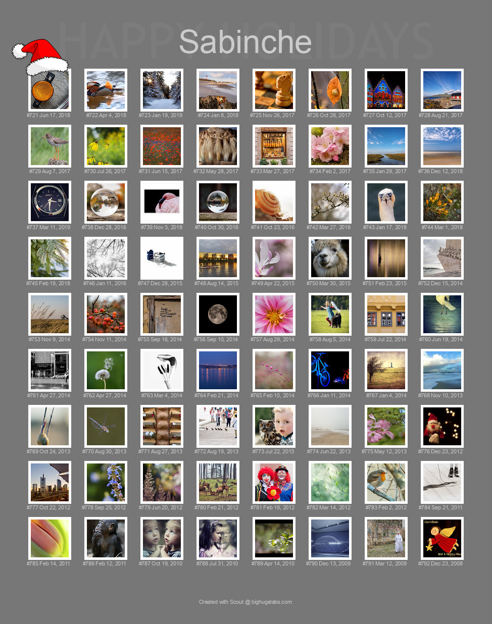 Find your photos in Flickr's Explore pages. Make a unique poster to show the world your achievement.