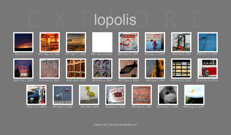 Find your photos in Flickr's Explore pages. Make a unique poster to show the world your achievement.