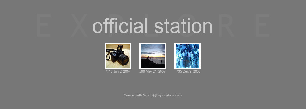 Find your photos in Flickr's Explore pages. Make a unique poster to show the world your achievement.