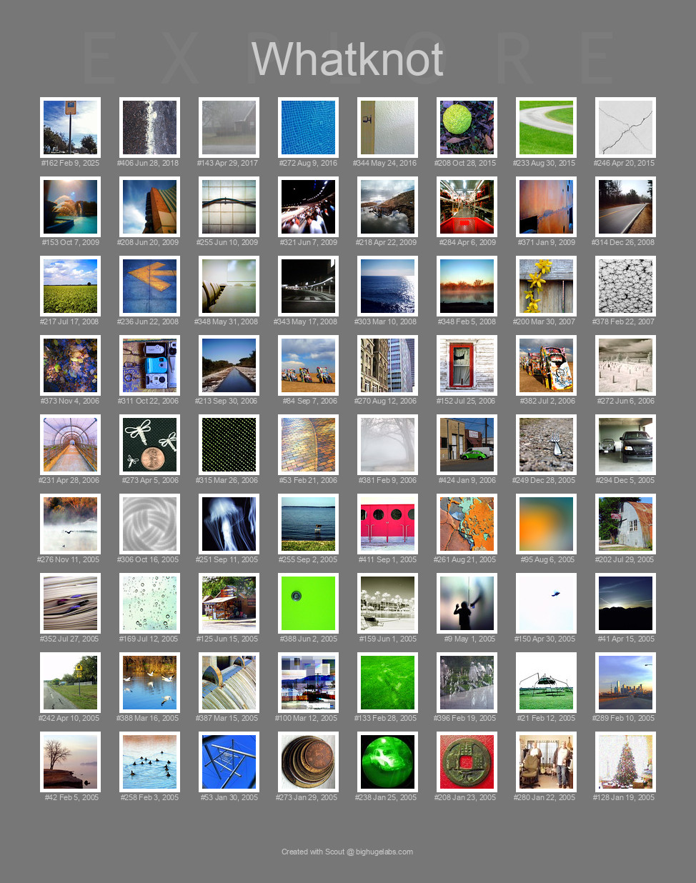 Find your photos in Flickr's Explore pages. Make a unique poster to show the world your achievement.