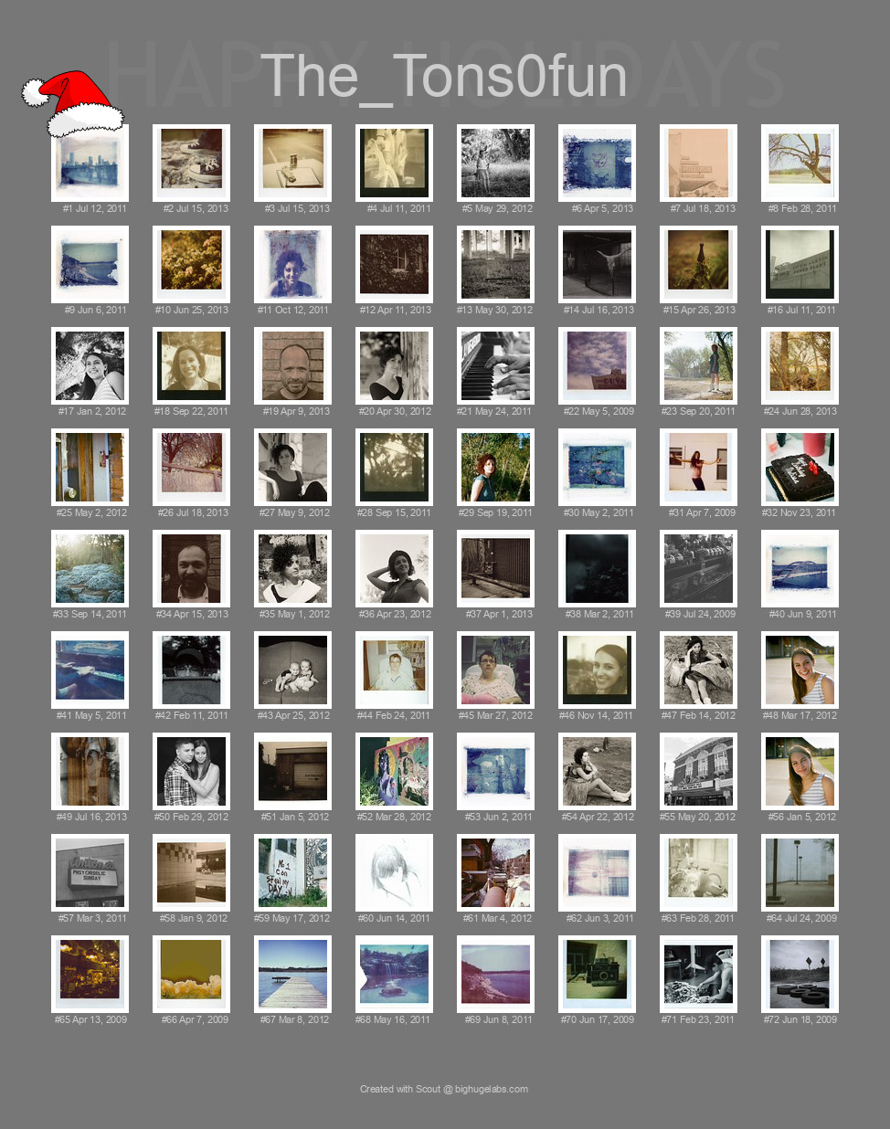 Find your photos in Flickr's Explore pages. Make a unique poster to show the world your achievement.