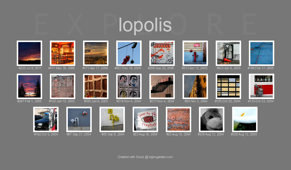 Find your photos in Flickr's Explore pages. Make a unique poster to show the world your achievement.