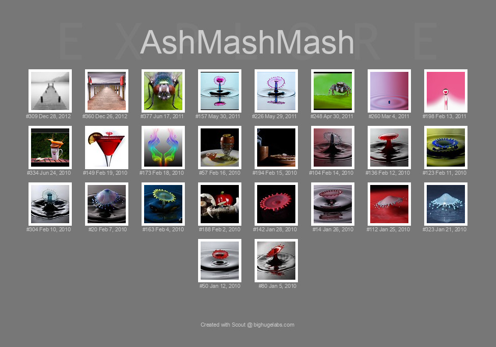 Find your photos in Flickr's Explore pages. Make a unique poster to show the world your achievement.