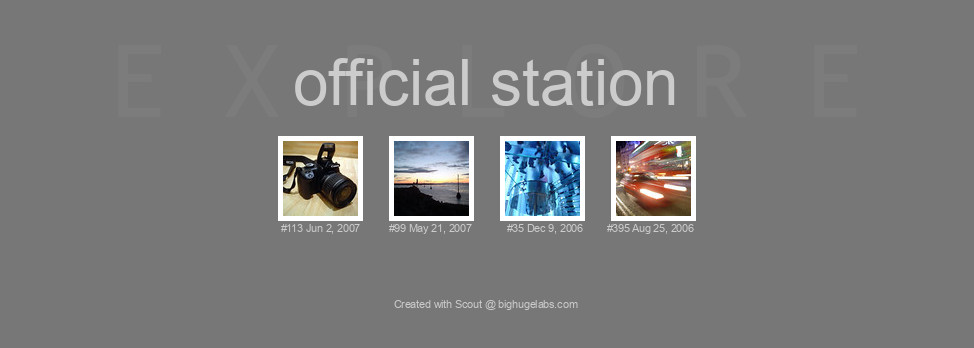 Find your photos in Flickr's Explore pages. Make a unique poster to show the world your achievement.