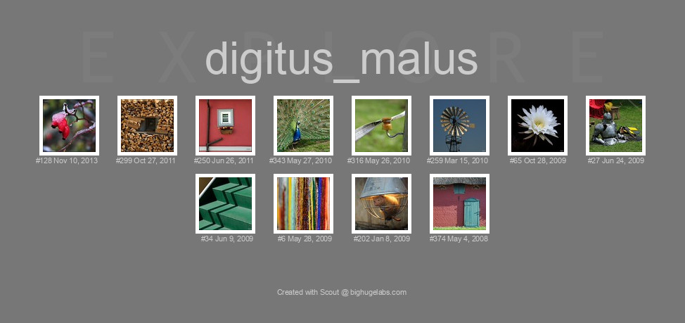 Find your photos in Flickr's Explore pages. Make a unique poster to show the world your achievement.