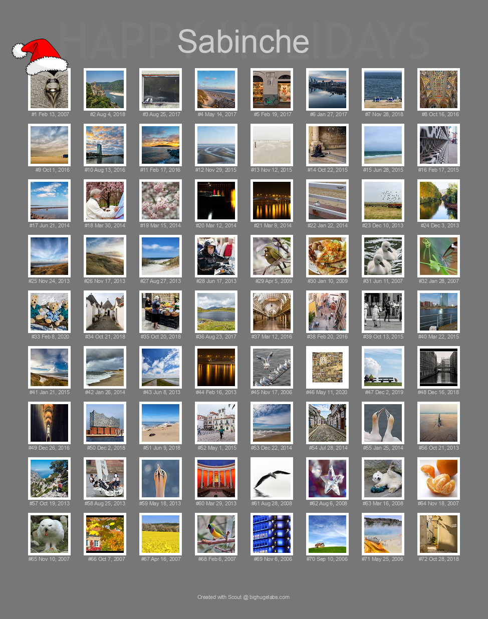Find your photos in Flickr's Explore pages. Make a unique poster to show the world your achievement.