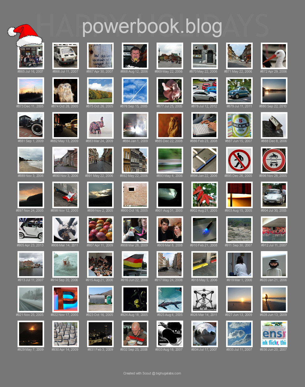 Find your photos in Flickr's Explore pages. Make a unique poster to show the world your achievement.