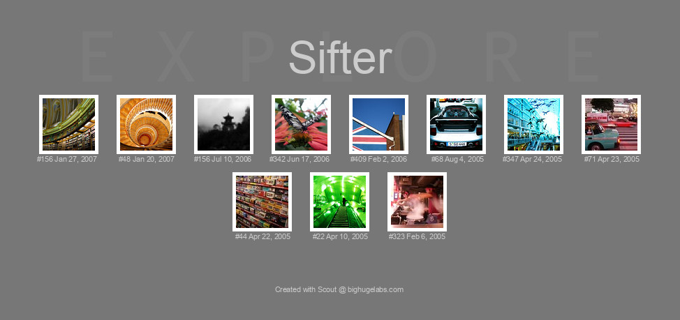 Find your photos in Flickr's Explore pages. Make a unique poster to show the world your achievement.