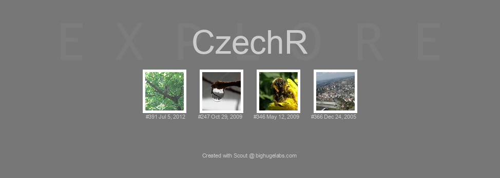 Find your photos in Flickr's Explore pages. Make a unique poster to show the world your achievement.