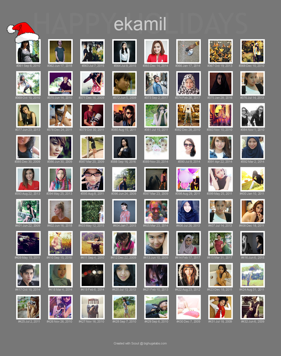 Find your photos in Flickr's Explore pages. Make a unique poster to show the world your achievement.