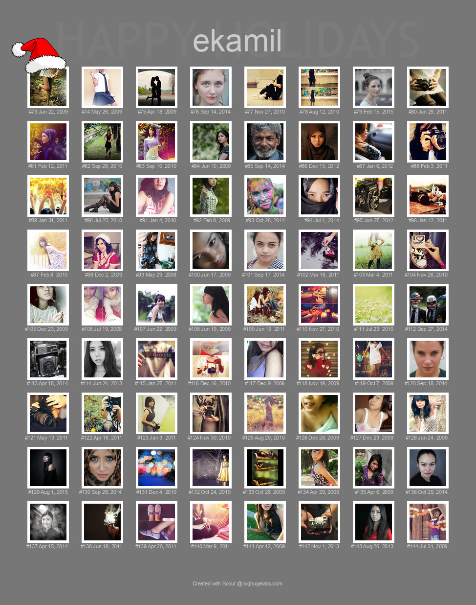Find your photos in Flickr's Explore pages. Make a unique poster to show the world your achievement.