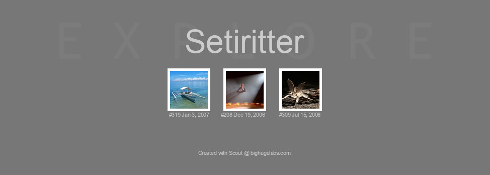 Find your photos in Flickr's Explore pages. Make a unique poster to show the world your achievement.