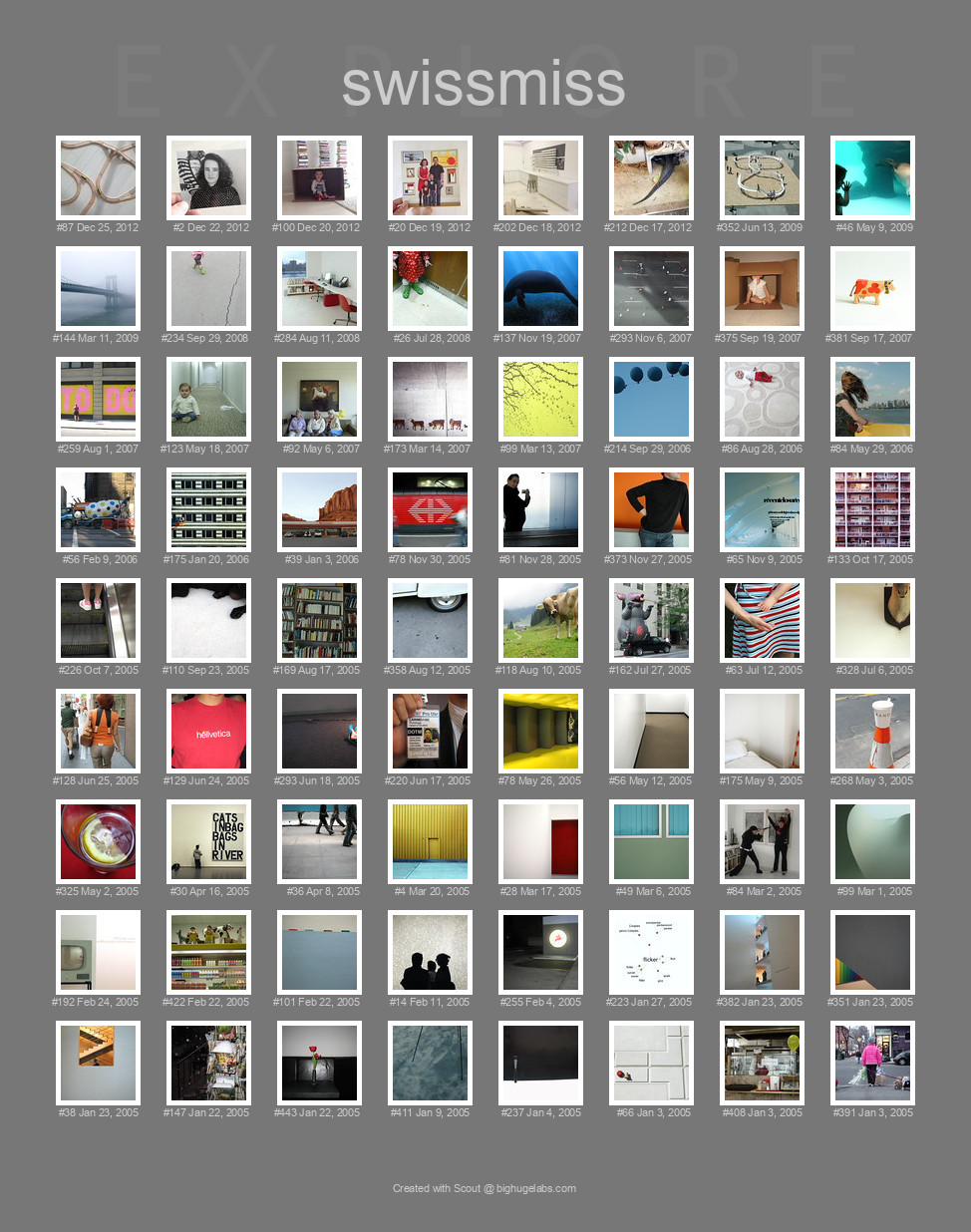 Find your photos in Flickr's Explore pages. Make a unique poster to show the world your achievement.