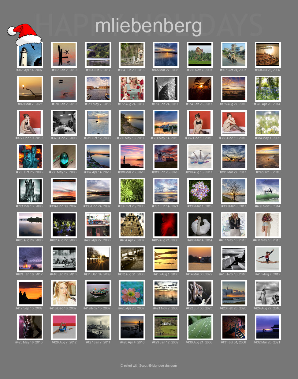 Find your photos in Flickr's Explore pages. Make a unique poster to show the world your achievement.