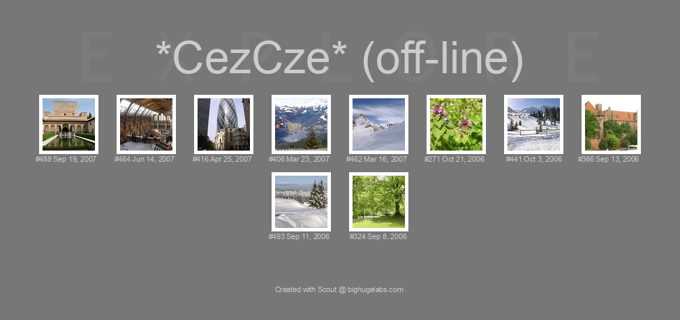 Find your photos in Flickr's Explore pages. Make a unique poster to show the world your achievement.