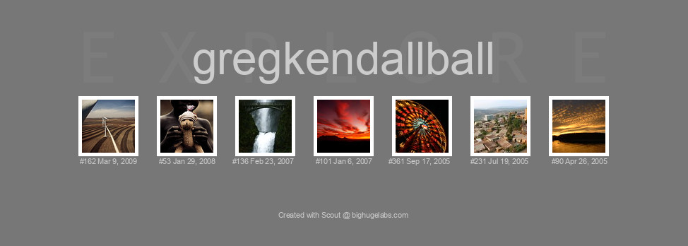 Find your photos in Flickr's Explore pages. Make a unique poster to show the world your achievement.