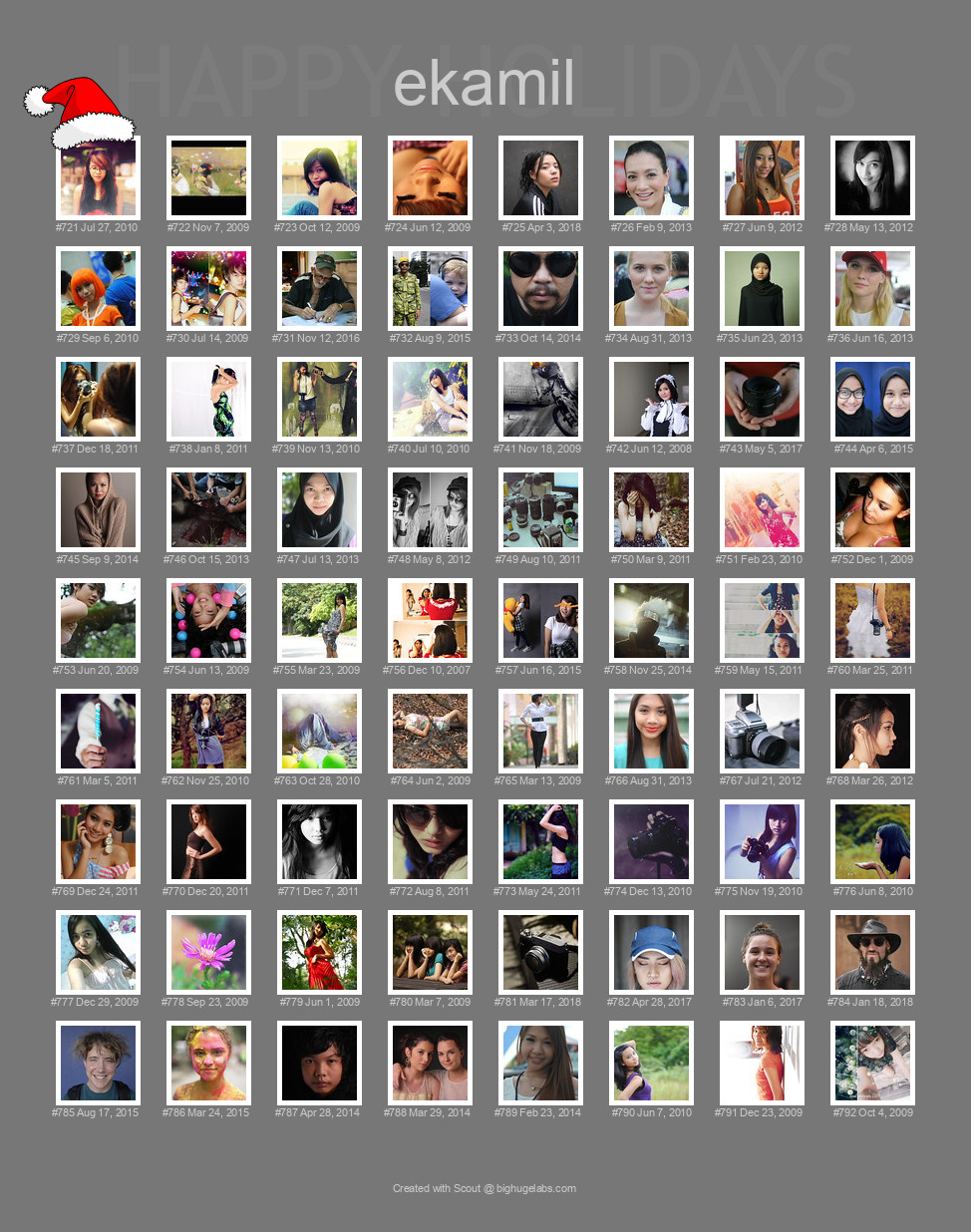 Find your photos in Flickr's Explore pages. Make a unique poster to show the world your achievement.