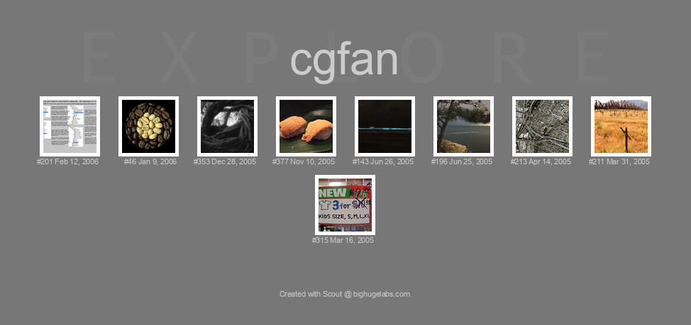 Find your photos in Flickr's Explore pages. Make a unique poster to show the world your achievement.